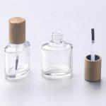 ISO2000 13mm 15mm Nail Polish Bottle Bamboo Cap Make up Cosmetic Glass Bottle