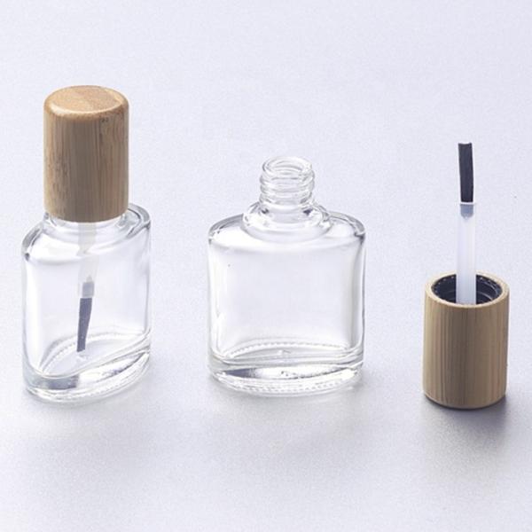 Buy cheap 15ml Unique Empty Glass Nail Polish Bottle 6CM Square 18/415 from wholesalers