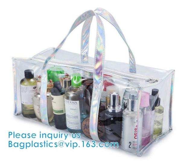 PVC Travel Makeup Toiletry Storage Bag, Large Capacity Tote Bag, Cosmetic