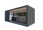 Topshaw Competitive Price Solution 15FT 10ft Black Color Prefabr Coffee