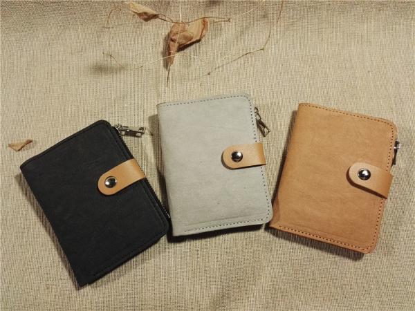 Buy cheap washable kraft paper wallet, zipper bag, card holder from wholesalers