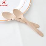 Solid Birch No Plastics ISO9001 Disposable Wooden Cutlery
