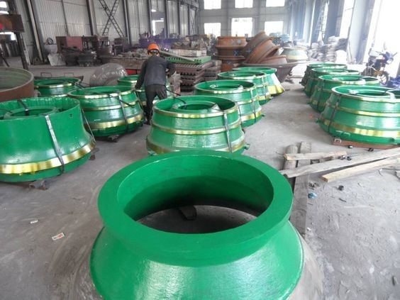 Large Cone Crusher Spare Parts High Manganese Steel Mantle And Concave
