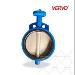 Casting Steel Carbon Steel A216 WCB Bare Stem Butterfly Valve PN16 Dn250 Wafer