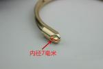 RLOVE profession zinc alloy 2 color bag metal handle for bag fitting