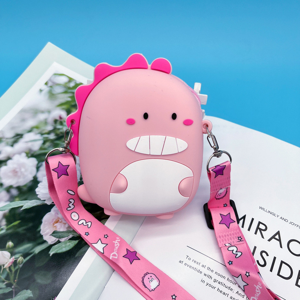 Little Girls Boys Purse Bag Toddler Crossbody Bag Dinosaur Crossbody Purse For Kids Pop Purse Bag Pencil Pouch Case Bag