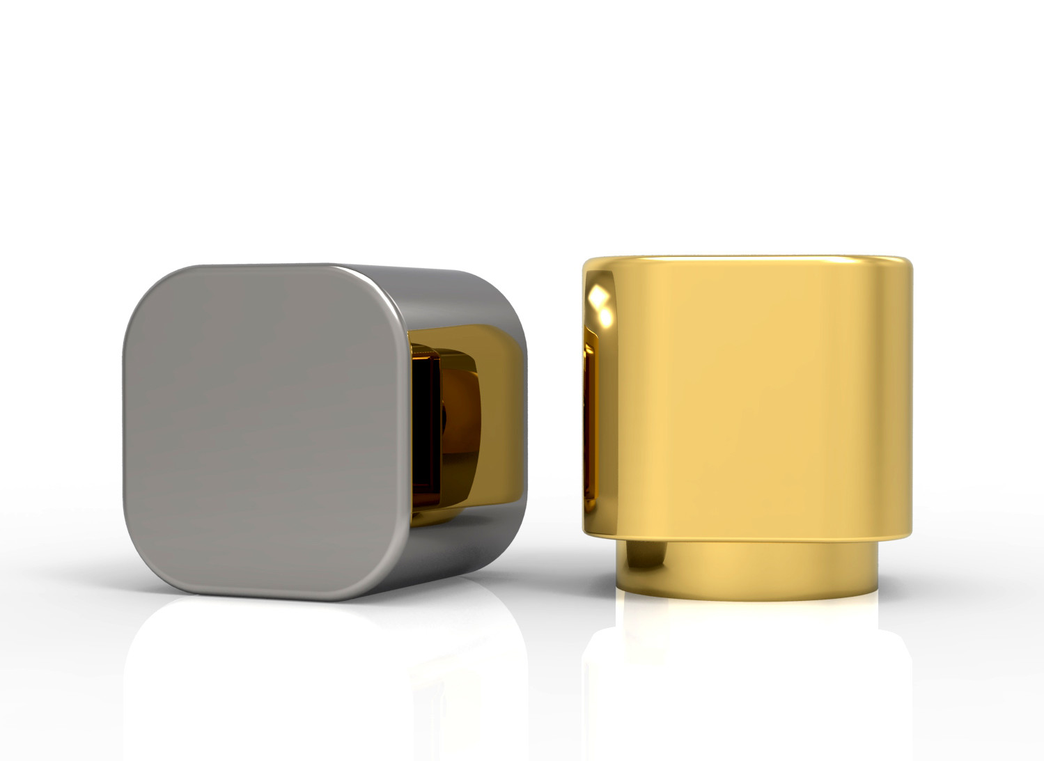 OEM ODM Zamak Perfume Caps Matte Surface Electroplating Process