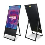 55 inch 1000 nits window front LCD display android system with content