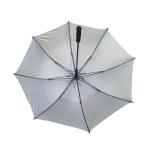 25 Inch 8K Windproof Straight Handle Umbrella With Fiberglass Frame