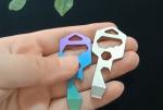 Outdoor Titanium Camping Parts EDC Bottle Opener Key Shaped Multi Tools