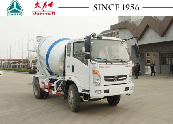 Buy cheap SINOTRUK HOWO 3CBM 4X2 Concrete Mixer Truck , White Cement Mixture Truck from wholesalers