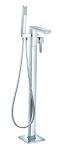 Stylish Floor Standing Bath Shower Mixer Ceramic Valve For Bathroom T8170
