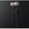Buy cheap Hexagonal Clear K9 Glass Wall Mounted Bedside Lamps Polished Nickel Finish from wholesalers