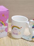 Unicorn Ceramic Coffee Cups Novelty 3D Animal Handle Water Mug
