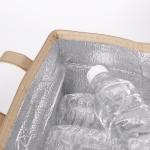 Custom Printing Golden Soft Sided Insulated Cooler Bag For Outer Door Picnic
