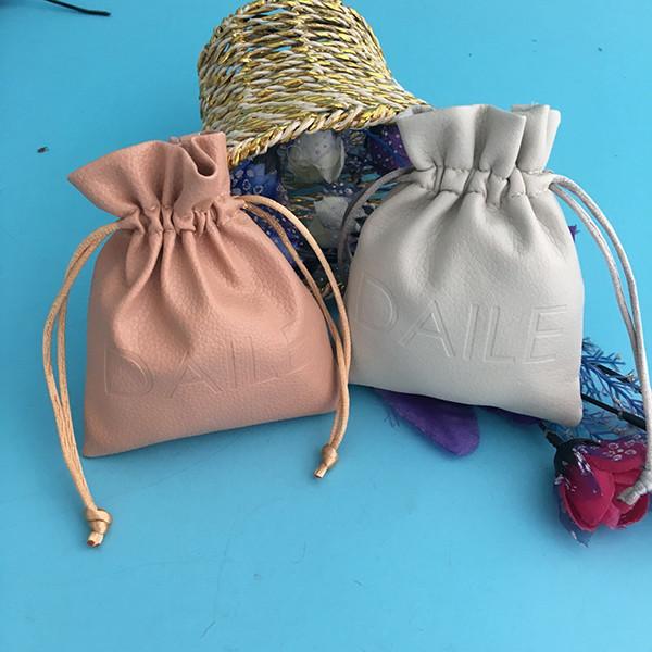 Buy cheap Gift Jewelry Storage Bags Custom Mini Travel Portable Logo Embossed PU Leather from wholesalers