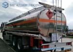 Dongfeng 8*4 27.5cbm Fuel Tank Trailer 340HP Aluminium Alloy For Transporting