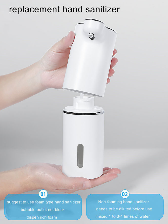 ABS White Automatic Soap Dispenser 300ML Adjustable Liquid Volume
