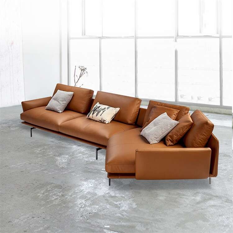 High Density Sponge Luxury Sofa Leather Sectional Sofa Set