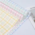 Bicolor Check Flower Wrap Sheets 58cmX58cm Plastic Film Creative