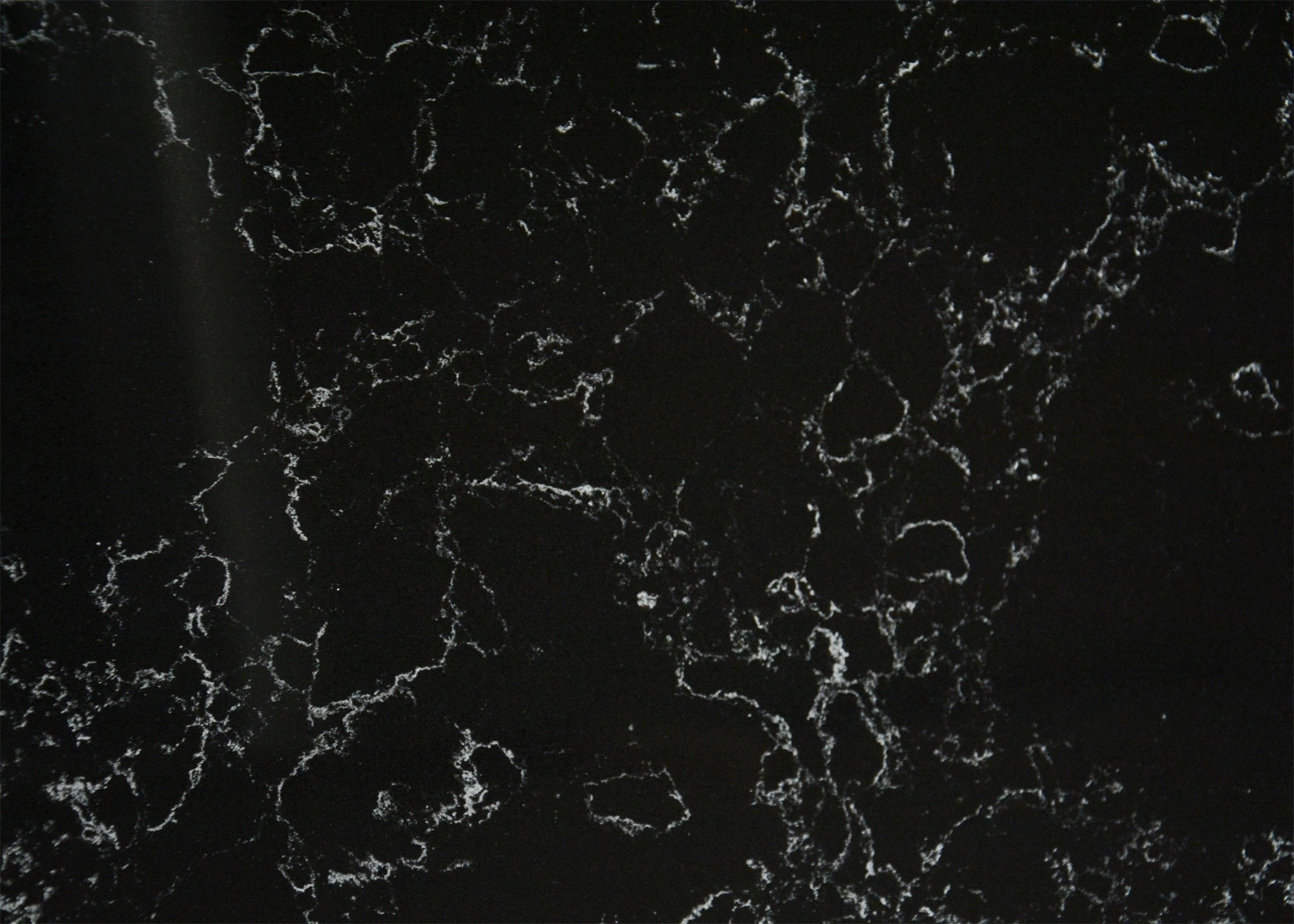 Artificial Marble Black Quartz Stone Man Made Black Marble Stone 6.5 Mohz Wall Tile