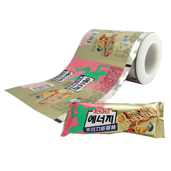 Buy cheap Custom Candy Energy bar Stick Pack Rollstock Food BOPP Packing Flow Wrap Film Rolls Liquid Packaging from wholesalers