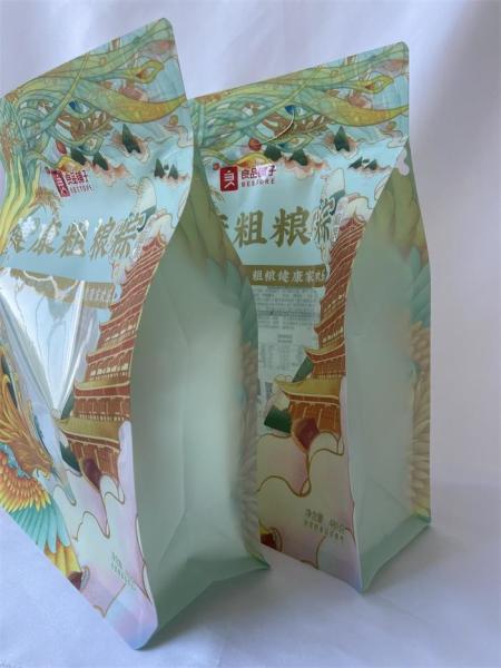 Buy cheap Clear Window Flat Bottom Food Bags Metal Free 480g Custom Printed from wholesalers