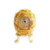 Buy cheap Easter blue Russian faberge egg jewelry trinket ring box Vintage decor metal crafts birthday Gift for Christmas gifts from wholesalers