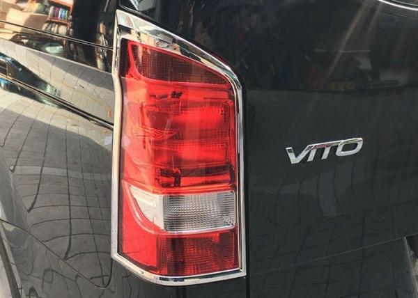 Tail Lamp Chrome Headlight Bezels , Mercedes Benz Vito 2016 2017 Decoration Car