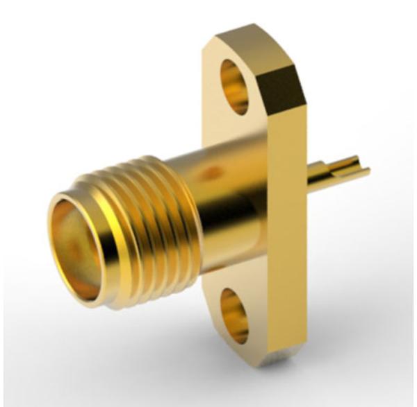 Buy cheap SMA Straight Jack type 2 Hole Flange 50 Ohm panel mouont Coaxial LWR200 waterproof Female Connector for CCTV antenna from wholesalers