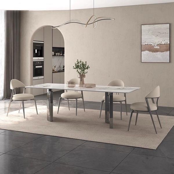 Buy cheap Modern Fashion Stainless Steel Marble Banquet Hall Wedding Table from wholesalers