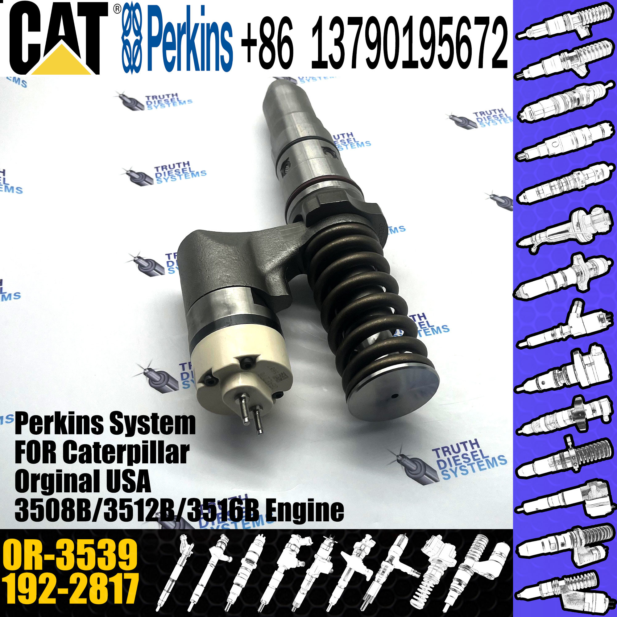 High Pressure Engine Common Rail Fuel Injector Common Rail Diesel Fuel Injector 192-2817 1922817 0R-3539