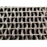 Buy cheap 65Mn 15m Vibrating Screen Carbon Crimped Wire Mesh Brass product