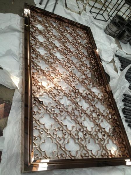 Buy cheap Gold Stainless Steel Perforated Panels For Sunshades/Louver/Window Screen from wholesalers