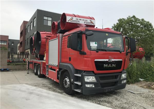 Buy cheap MAN Chassis 353KW 6x4 Drive Large Smoke Exhaust Fire Fighting Truck with Huge Fans from wholesalers