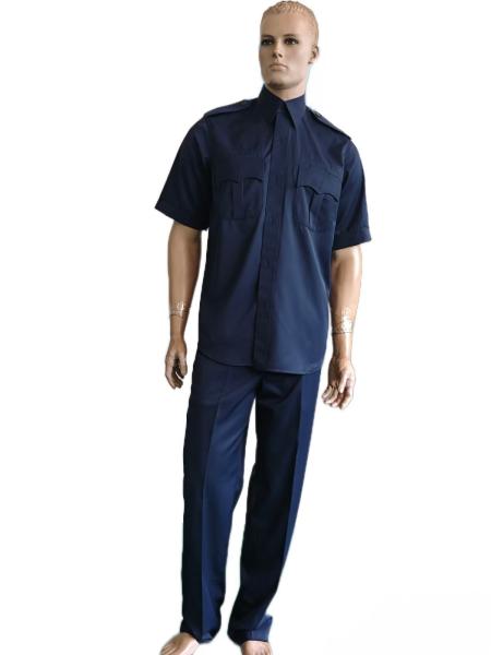 Buy cheap Navy Blue Summer Military Uniform Set 45 Wool 55 Polyester Blend Short Sleeve from wholesalers