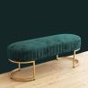 Buy cheap Gold 150cm Fancy Leather Couch 50cm Ottoman Sofa Bed from wholesalers