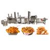 Buy cheap 220v / 380v Voltage Stainless Steel Belt Conveyor Automatic Continuous Frying Machine from wholesalers