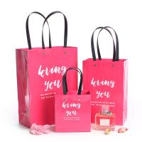 Buy cheap Pink Luxury Shopping Gift Handle Custom Printed Paper Bags product