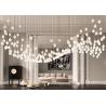 Buy cheap Ceramic Porcelain White Flower Decorative Chandelier Wedding Pendant Lamp For Hotel from wholesalers