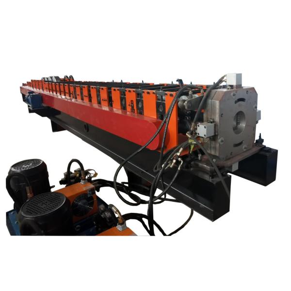 Galvanized Steel Rain Downspout Pipe Roll Forming Machine Hydraulic Cutting System