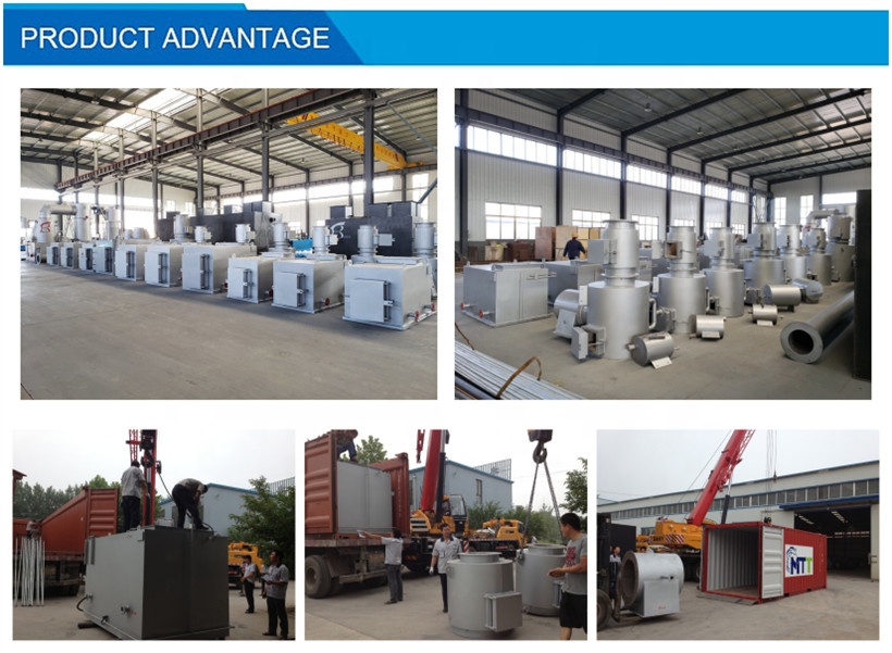 Low Pollution Small Garbage Incinerator Customized Size for Environmental Protection