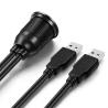 Buy cheap 2 Ports AUX Flush Mount Usb Extension USB 3.0 Male To Female from wholesalers
