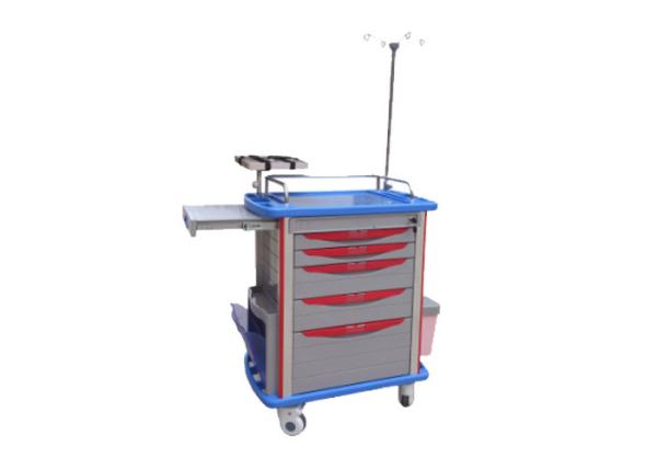 Buy cheap Mobile Emergency Medical Trolleys / Medical Supply Cart 4 Inch Castors from wholesalers