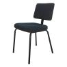 Buy cheap Black Shell Fabric Upholstered Dining Chairs , Steel Tube Modern Dining Chair from wholesalers