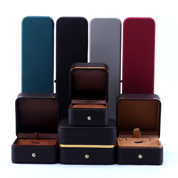 Buy cheap Custom Leather Jewelry Packaging Box for Earrings Necklaces and Rings Stylish Design from wholesalers