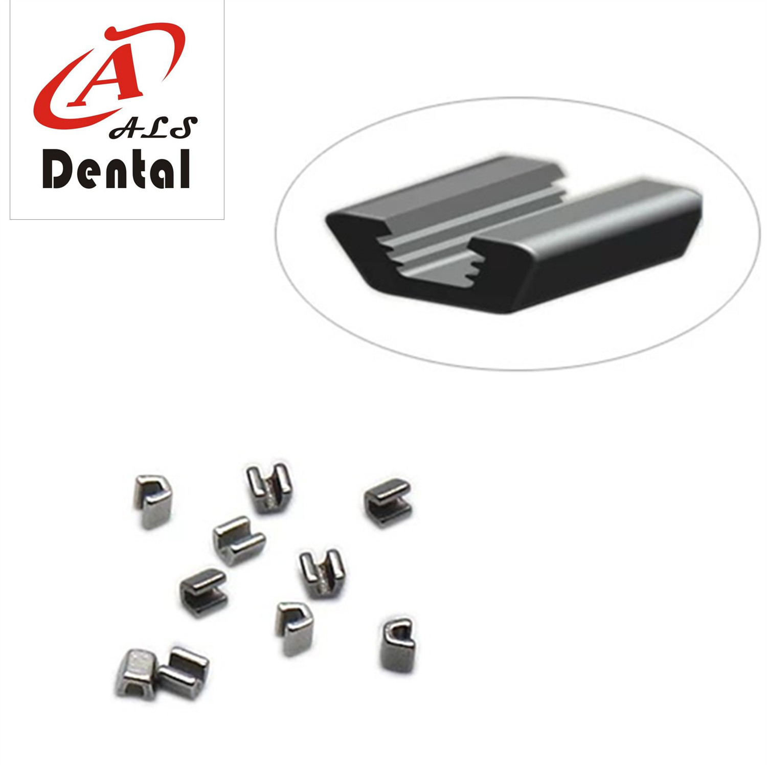 MFDS Approved 10pcs/Pack Lingual Button Crimpable Hooks Orthodontic Mini Stop Crimpable Stop Certification ce MFDS Standard