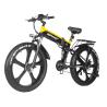 Buy cheap 26 inch Disc Brake Folding Frame Fat Ebike with 48V 1000W Motor and 12.8AH Hidden Battery from wholesalers