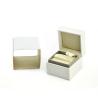 Buy cheap CMYK Printing Cardboard Packaging Boxes , Velvet Wedding Ring Box Luxury from wholesalers