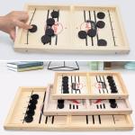 Puck Unisex Wooden Chess Pieces Ages 4 Wooden Sling Hockey